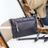 Evelyne sac cuir vachette Nuit pailleté