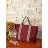 Cabas coton Clea plain - Cherry