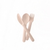 Biobu bambino trio cutlery set - Blush