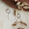Boucles d'oreilles Calliope argent - pépite 10613