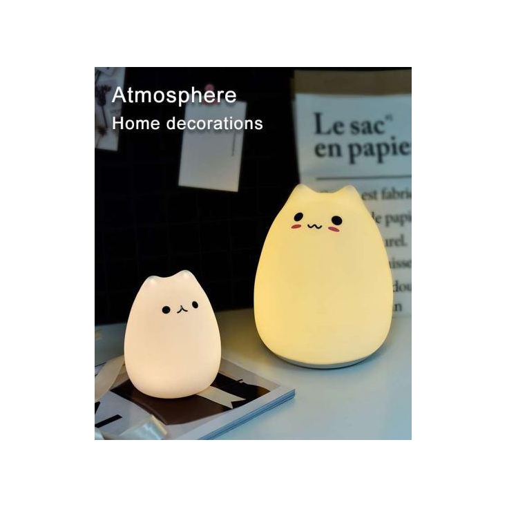 Lampe silicone petite - chat