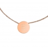 bracelet cordon rose gold - lettre F