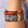 Bracelet Lucy 2cm - Gris perle Taille 1