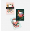 Set de 3 notebooks Lively floral - couverture tissu