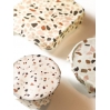 Set de 3 Bee Wraps en cire d'abeille S/M/L - Terrazzo