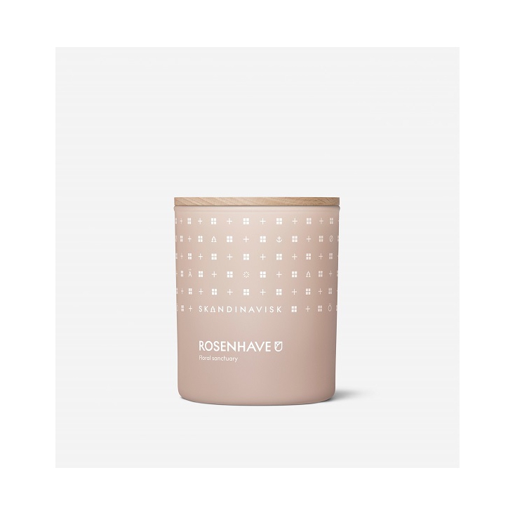 Scented candle with lid 200gr/50h - ROSENHAVE