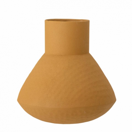 Isira vase - yellow - metal