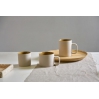 Cup S - Cer Cyl - 150ml - clay grey/mustard