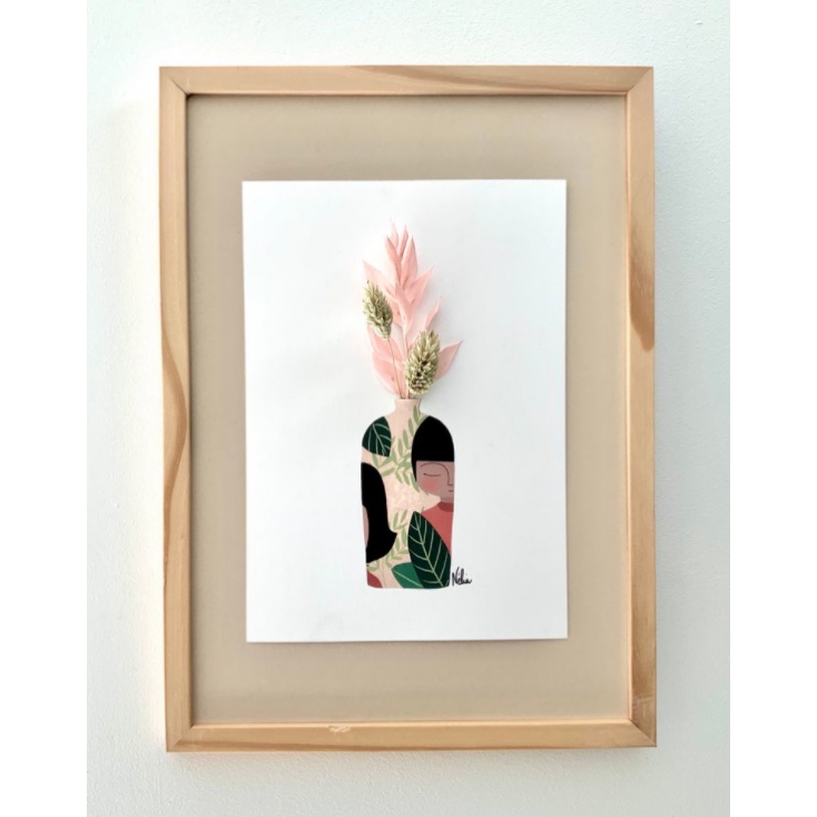Affiche fleurie - A5 - Le vase