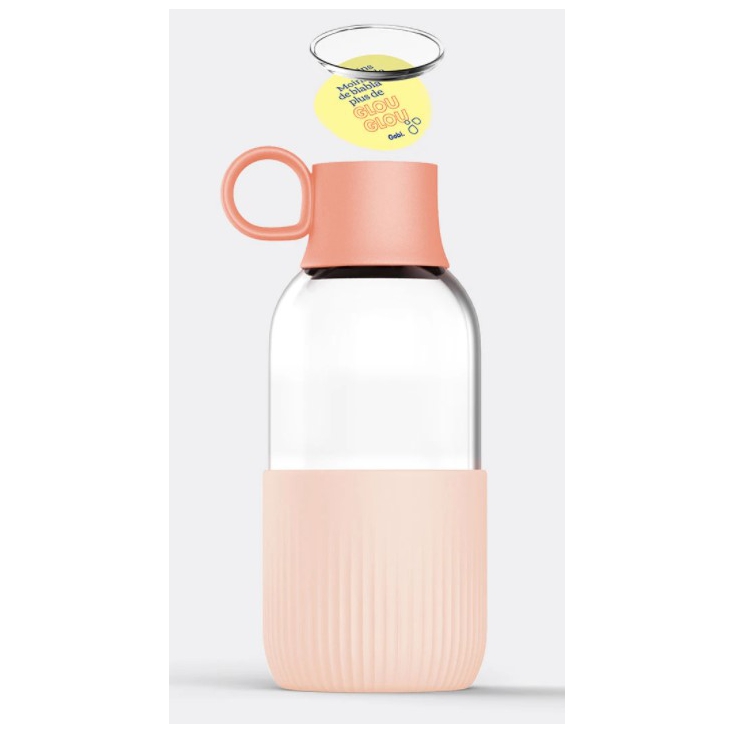 Gourde en verre - Gobi - Indoor - Rose - 500ml