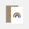 Carte postale avec enveloppe - Pastel Rainbow