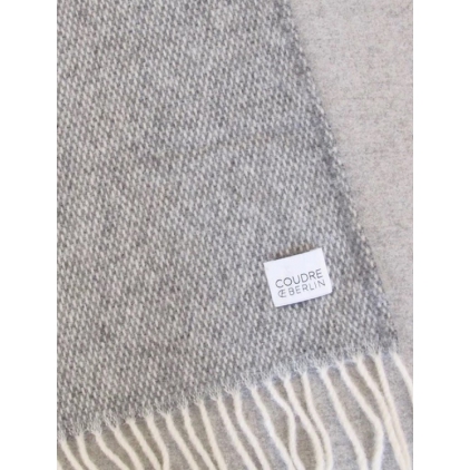 Wool blanket - Pick stitch - granite