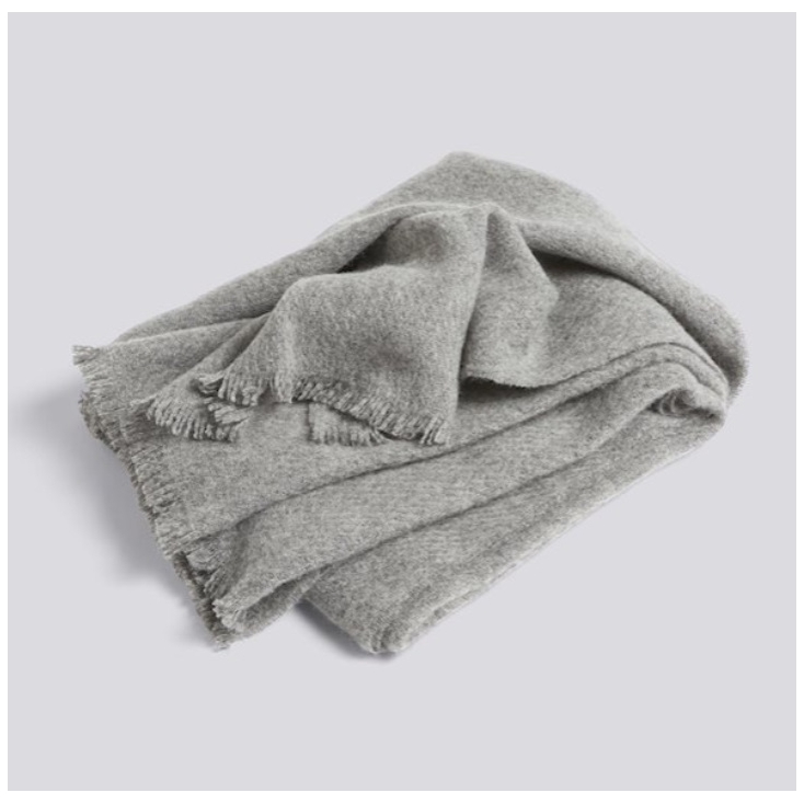 Plaid - Mono Blanket - Steel Grey