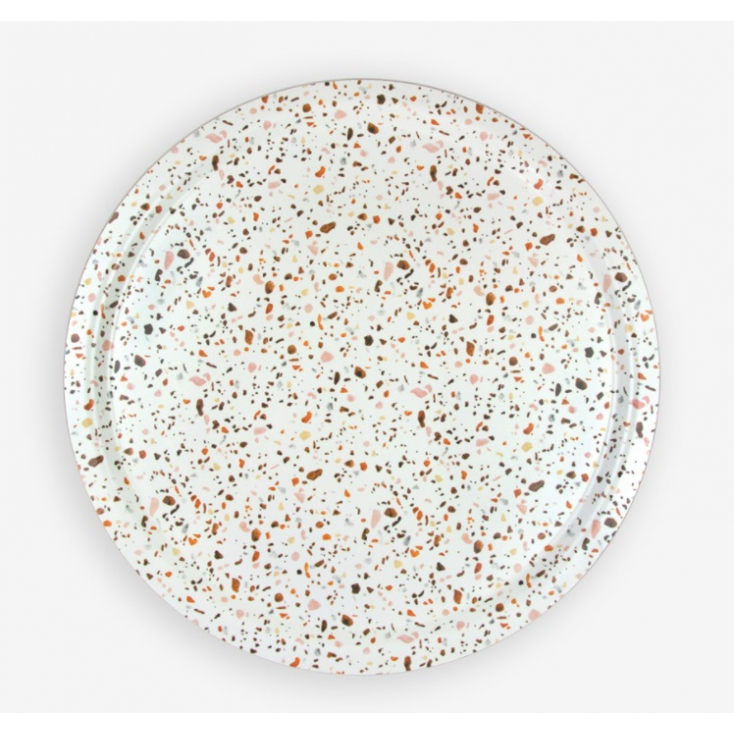 Plateau - large - Terrazzo Cognac