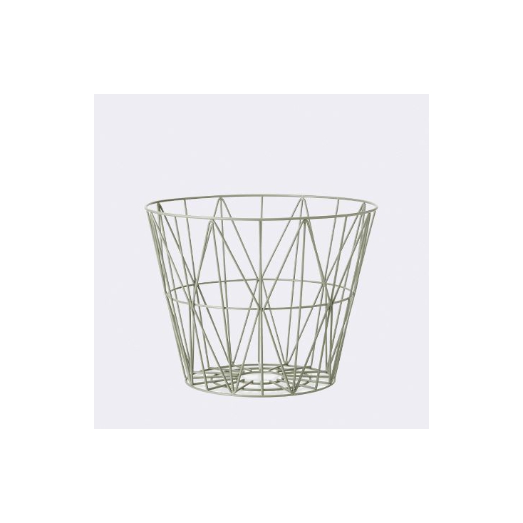 Wire basket medium 50 x 40 cm - dusty green