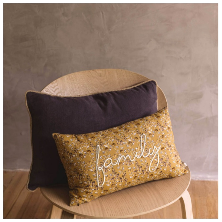 Coussin Colombo - Bohème - Ocre