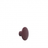 patère The dots – 1 pièce S burgundy - Ø 9 cm