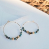 Boucles d'oreilles Lucette - Turquoise africaine