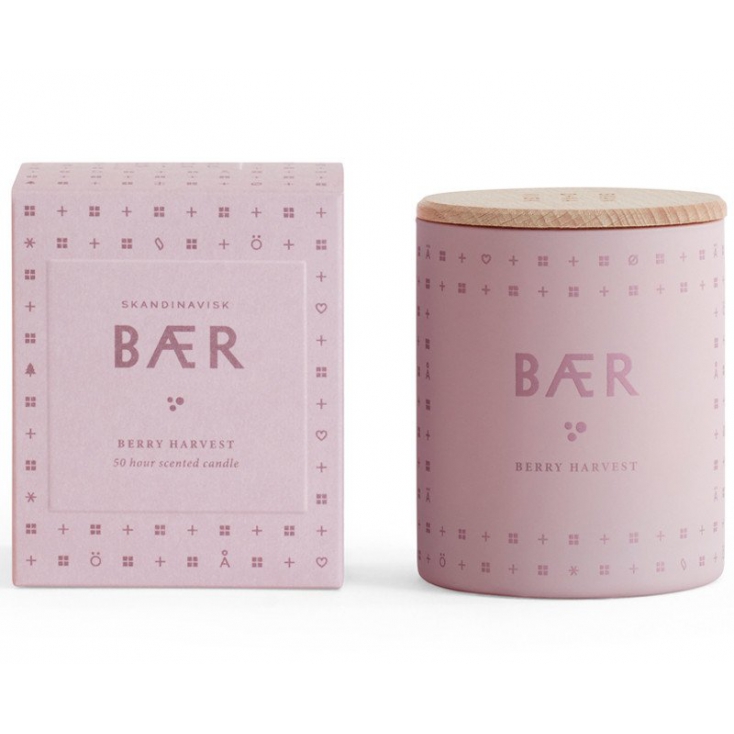 Scented candle with lid 190gr - BAER