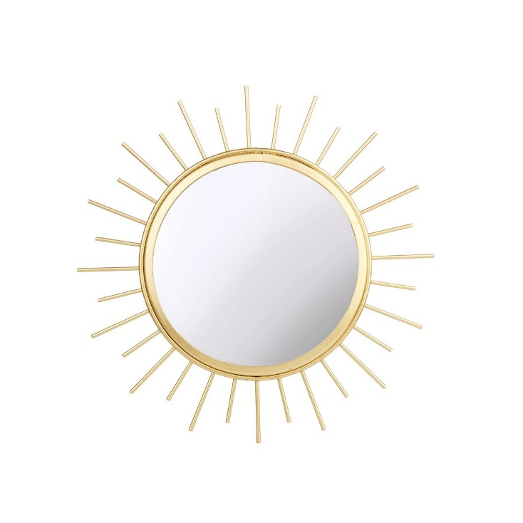 Miroir doré Sunburst