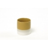 Cup S - Cer Cyl - 150ml - mustard/white transition