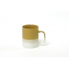 Cup L - Cer Cyl - 350ml - Mustard / White transition