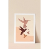 Carte postale - Les colibris