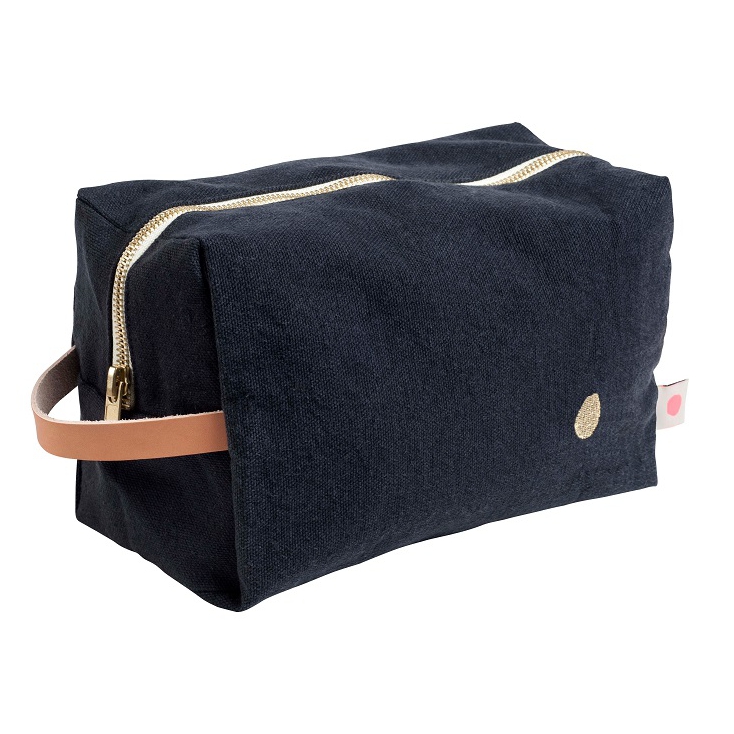 Pouch cube Iona caviar GM