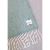 Wool blanket - Pick stitch - greenstone