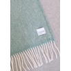 Wool blanket - Pick stitch - greenstone