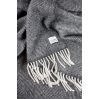 Wool blanket - Herringbone - Anthracite