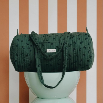 Weekend bag Green Flower