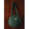 Grand sac rond porté épaule - Green Heart