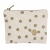 Pouch S - polka ecru