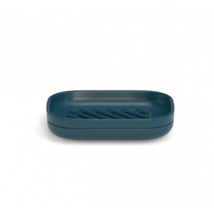 Porte savon auto-drainant - Bleu Abysse