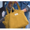 Sauval le city bag en coton recyclé - Mustard