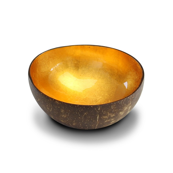 Bol en noix de coco - Gold Metallic Leaf