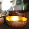 Bol en noix de coco - Gold Metallic Leaf