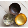 Bol en noix de coco - Gold Metallic Leaf