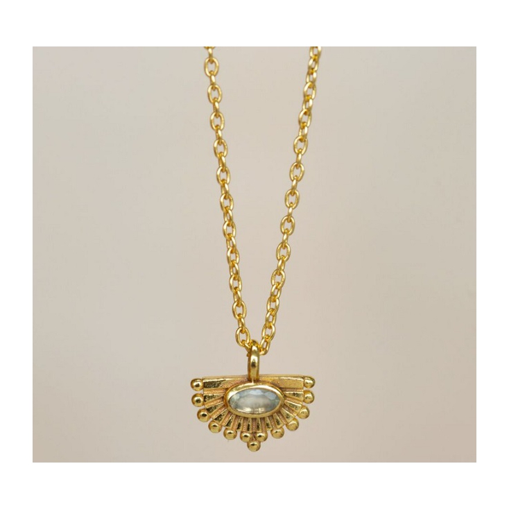 Collier Anise semi-circle prenite g.pl 3373-GB-26