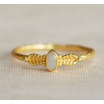 Bague Adoré oval w. moonst. with leaves g.pl. taille 54 4356GB1