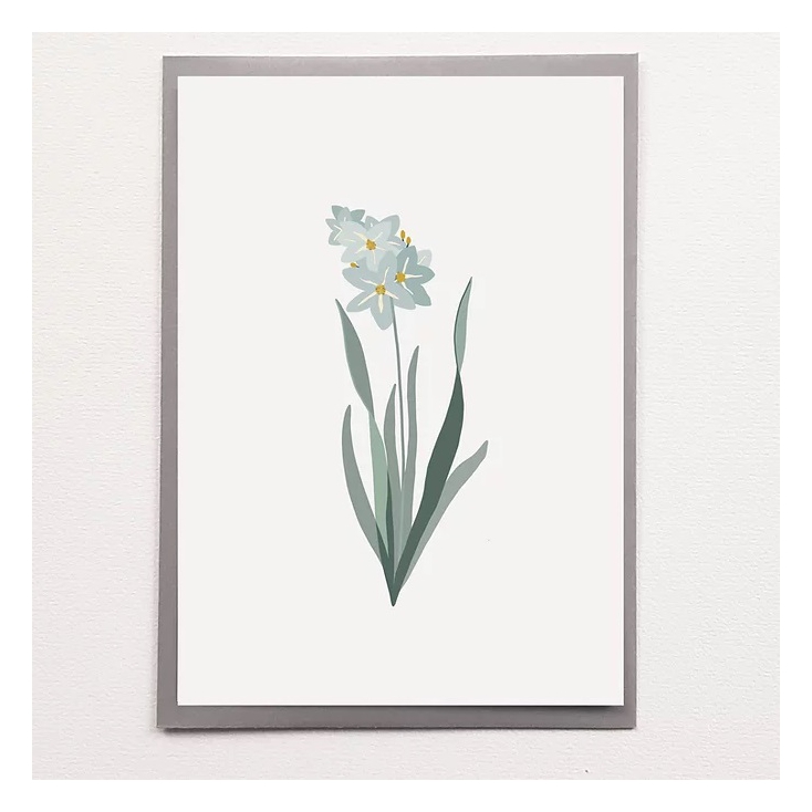 Carte simple - Jacinthe