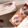 Coffret de 2 bougies fleurs séchées - rose