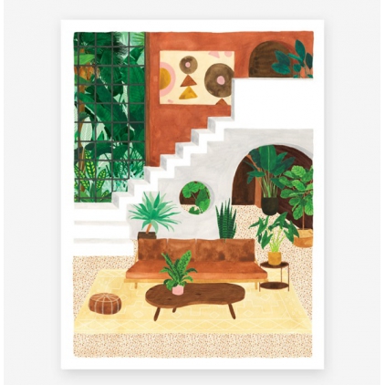 Affiche décorative - Medium - Vintage Living Room - 30x40 cm