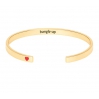 Bracelet Grigri - Jonc laiton doré - light gold