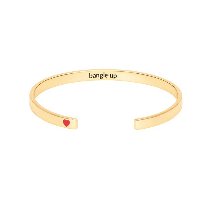 Bracelet Grigri - Jonc laiton doré - light gold