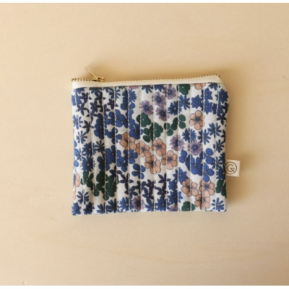 Porte-monnaie - Flower - Azur
