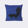 Fox cushion blue