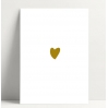 Carte simple - Coeur Doré