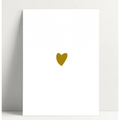 Carte simple - Coeur Doré